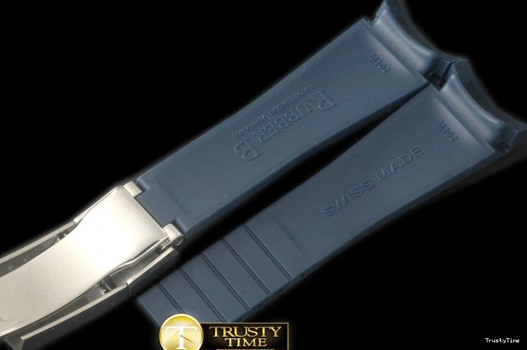 0101 ROLACC021C – Dark Blue Rubber Strap 20 18 with Insignia Clasp Compact 837